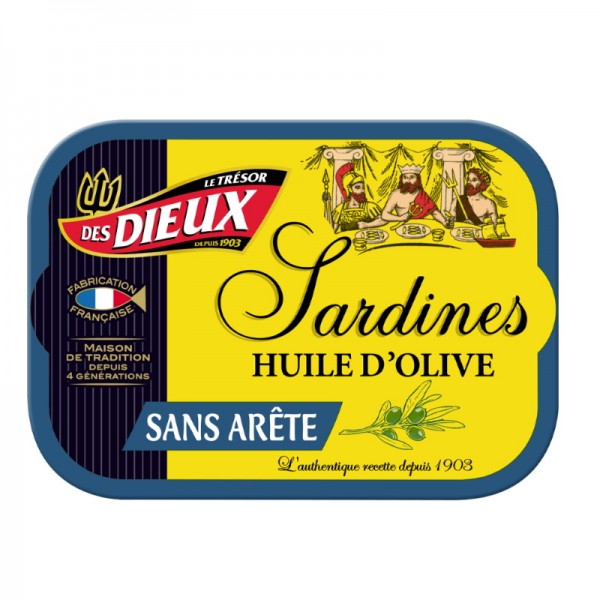 Le Trésor des Dieux - Sardinen ohne Gräten in Olivenöl 115 g