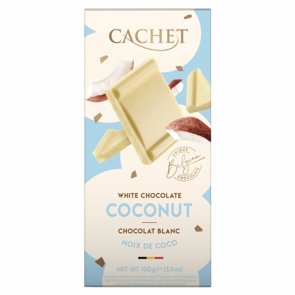 Cachet - weiße Schokolade mit Kokosnuss 100 g