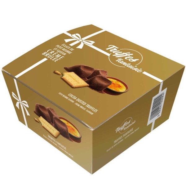 Guyaux - Truffes Fantaisie (Kakaokonfekt) Butterkeks u. Crème brûlée 50 g