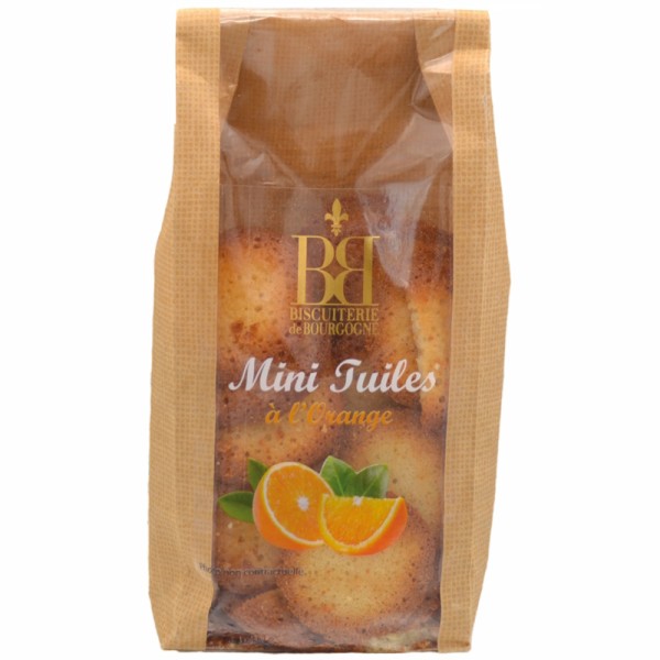 Biscuiterie de Bourgogne - Tuiles mit Orange 100 g