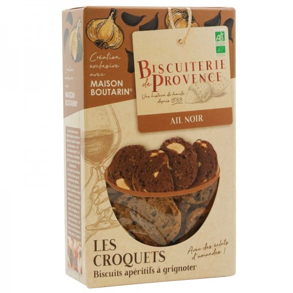 Biscuiterie de Provence - BIO Croquets mit schwarzem Knoblauch Bio