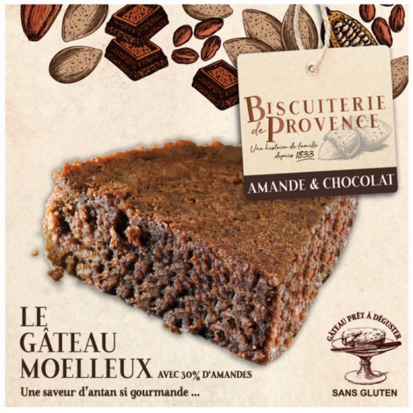 Biscuiterie de Provence - Mandelkuchen mit Kakao 240 g