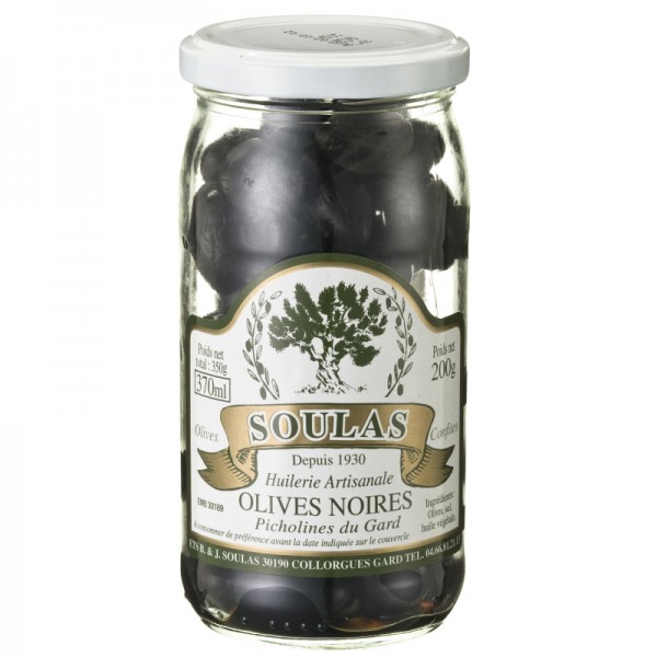 Soulas - Schwarze Oliven 'Picholines du Gard' 200 g