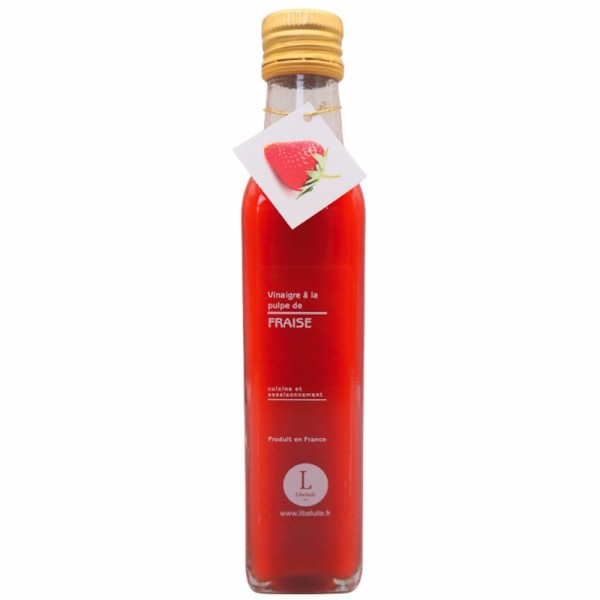Libeluile - Essig mit Erdbeerfruchtfleisch 250 ml