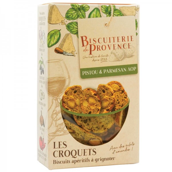 Biscuiterie de Provence - Croquets mit Pistou und Parmesan g. U. 90 g