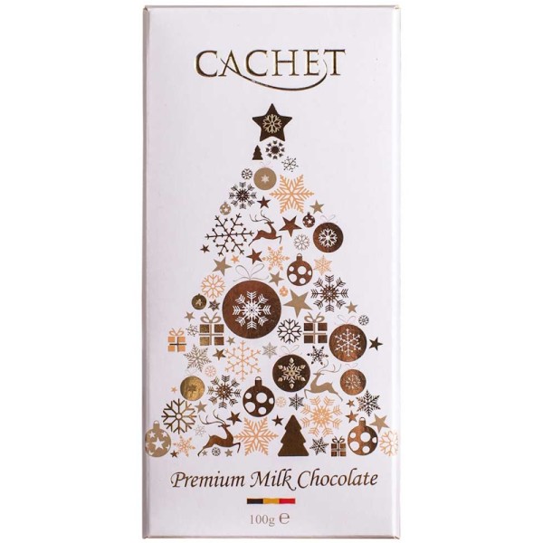 Cachet - Weihnachts White Edition Milchschokolade 31% 100 g
