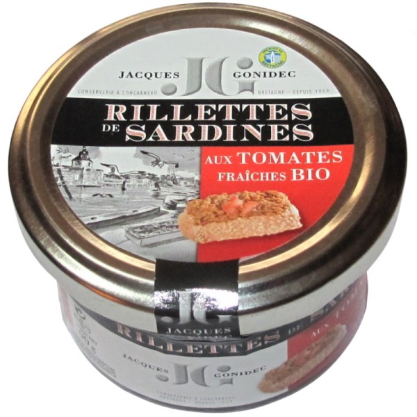 Gonidec - Sardinenrillettes mit frischen Bio Tomaten 90 g