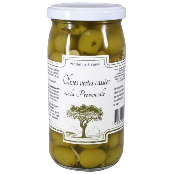 Carlant - Grüne gebrochene Oliven 'provenzalische Art' 350 g