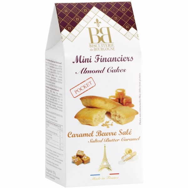 Biscuiterie de Bourgogne - Mini-Mandelkuchen mit gesalzene Butterkaramellsplitter 150 g