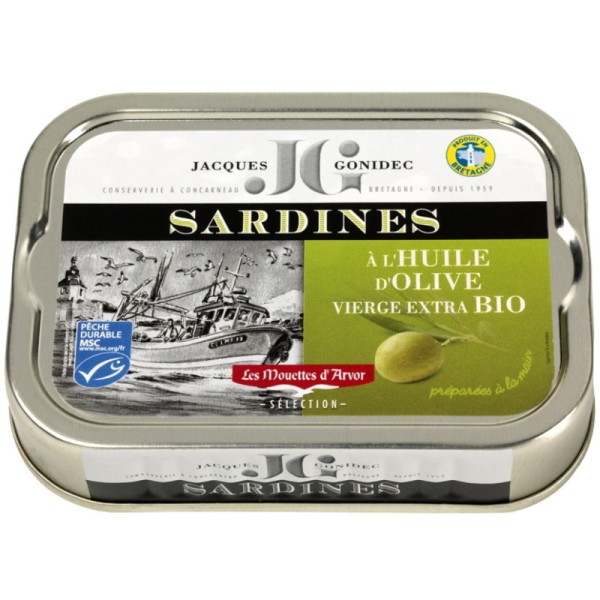 Gonidec - Sardinen in nativem Olivenöl extra BIO 115 g