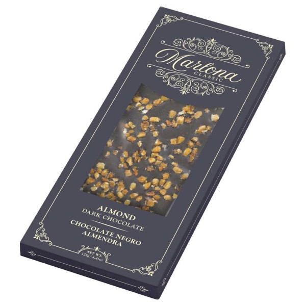 Marlona - Zartbitterschokoladentafel mit karamellisierten Mandelsplittern 125 g