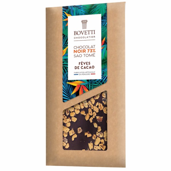 Bovetti Chocolatier - São Tomé Edelbitterschokolade 73% Kakaobohnen 100 g