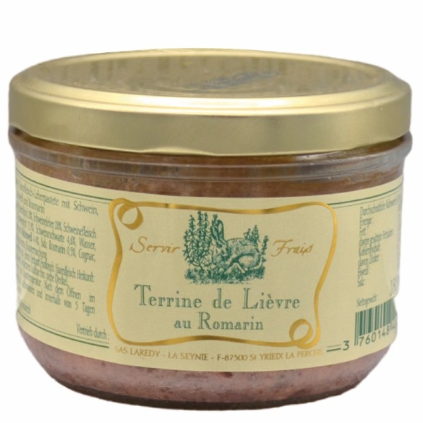 Laredy - Hasenterrine mit Rosmarin 180 g