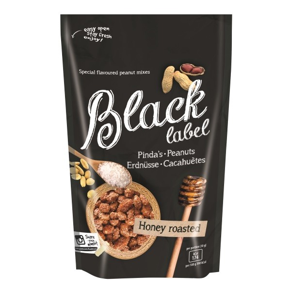 Black label - Erdnüsse mit Honig geröstet 200 g