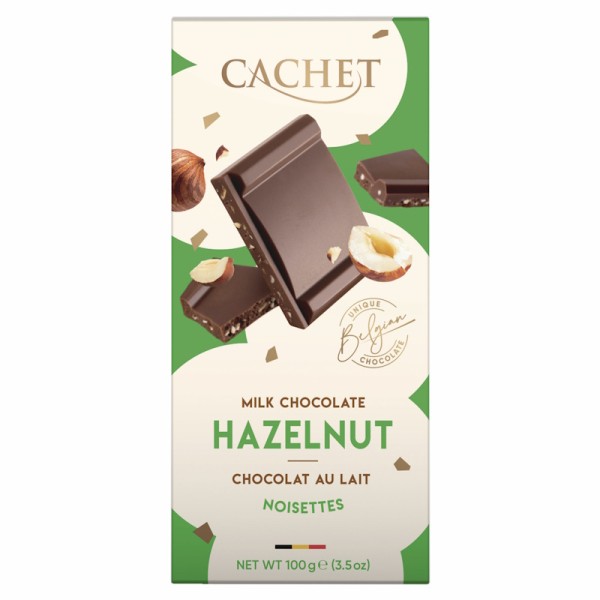 Cachet - Milchschokolade mit Haselnussstückchen 100 g