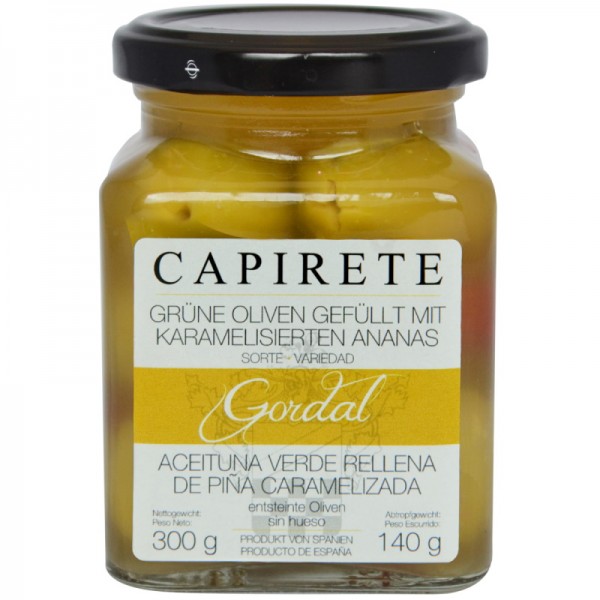 Capirette - Cordal Oliven mit Ananas 300 g