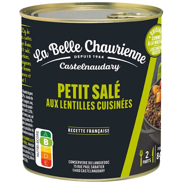 La Belle Chaurienne - Gepökeltes Schweinefleisch mit Linsen aus Berry 840 g 