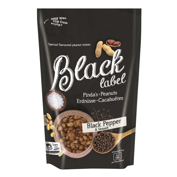 Black label - Erdnüsse mit schwarzem Pfeffer 200 g