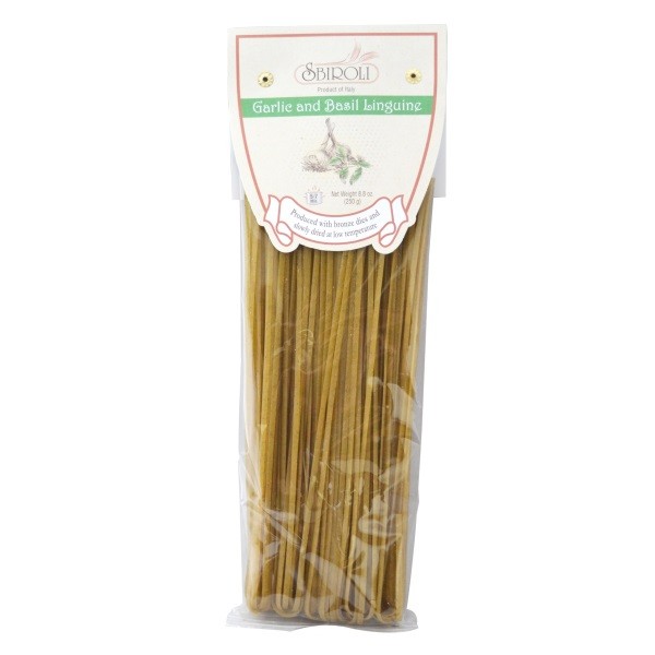 Sbiroli Pasta - Linguine mit Knoblauch & Basilikum 250 g