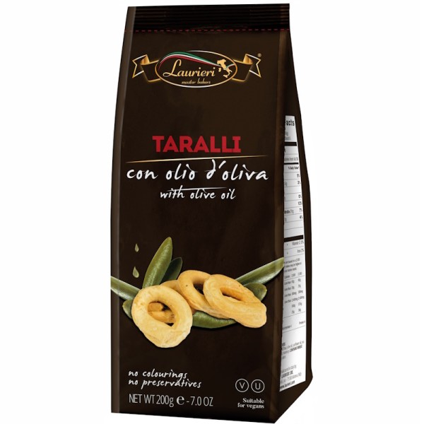 Laurieri - Taralli mit Olivenöl 200 g