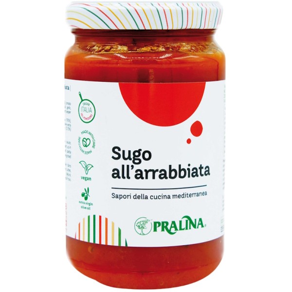 Pralina - Tomatensauce mit Knoblauch und Peperoni / Sugo all' arrabbiata 280 g