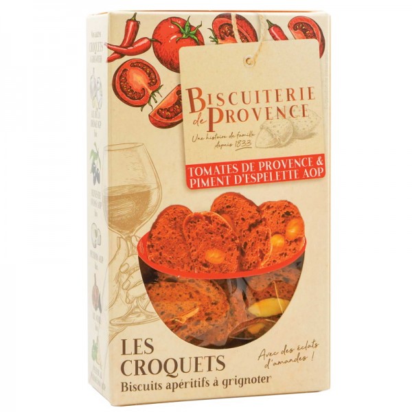 Biscuiterie de Provence - Croquets mit Tomaten der Provence und Piment d'Éspelette g. U. 90 g