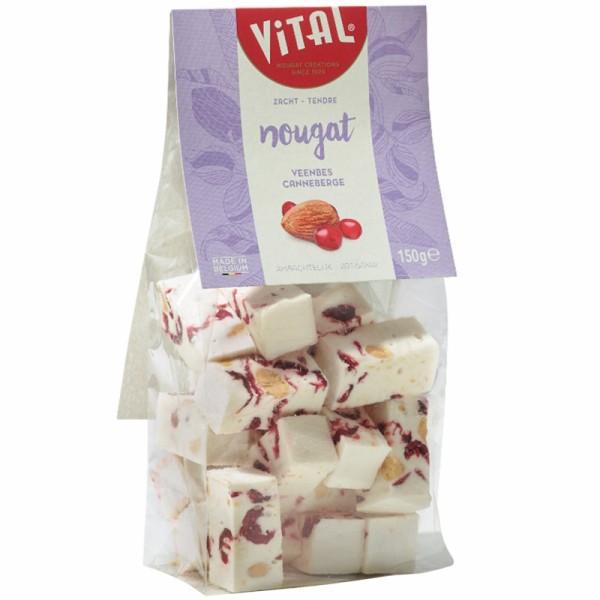 Vital - Weiche Nougatstücke Cranberry 150 g