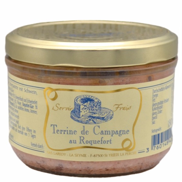 Laredy - Landterrine mit Roquefort-Käse 180 g