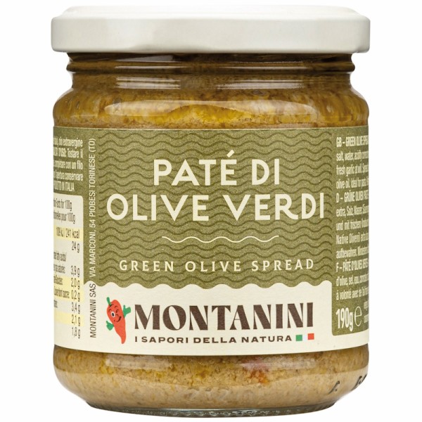 Montanini - Grüne Olivenpaste 190 g