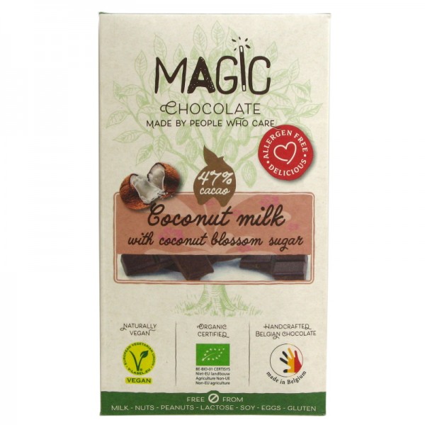 Magic - Kokosmilchschokolade 47% mit Kokosblütenzucker