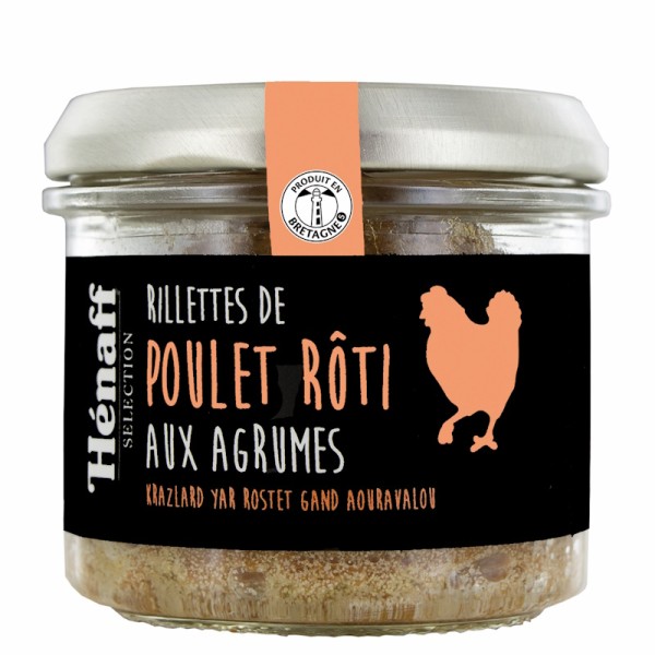 Hénaff - Brathähnchen-Rillettes mit Zitrusfrüchten 90 g