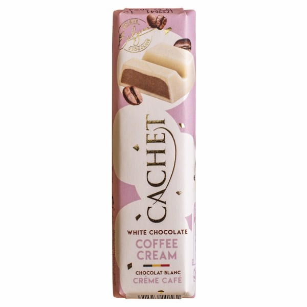 Cachet - Riegel weiße Schokolade mit Kaffeecremefüllung 45 g