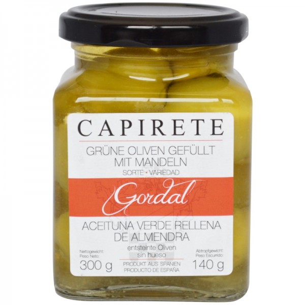 Capirette - Cordal Oliven mit Mandeln 300 g