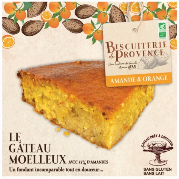 Biscuiterie de Provence - Bio Mandelkuchen mit Orange 225 g