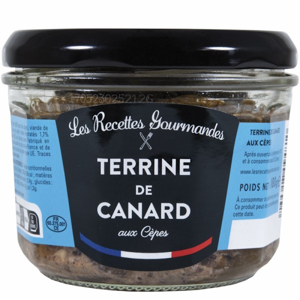 Les Recettes Gourmandes - Entenpastete mit Steinplzen 180 g