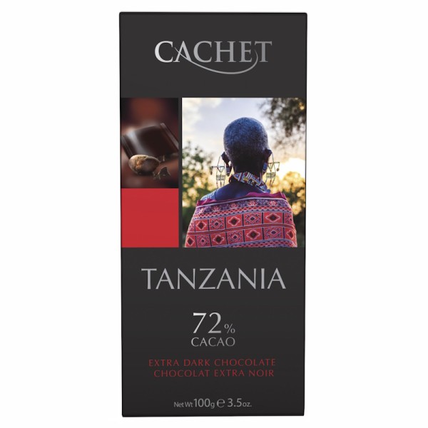 Cachet - Zartbitterschokolade 72% Herkunft: Tanzania 100 g
