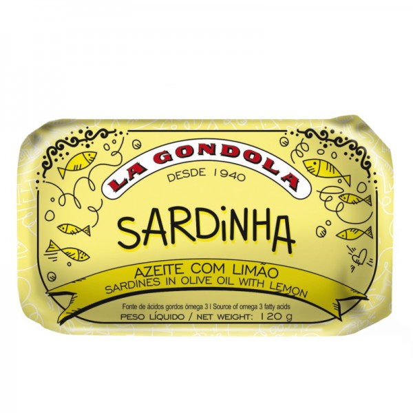 La Gondola - Sardinen in Olivenöl mit Zitrone120 g
